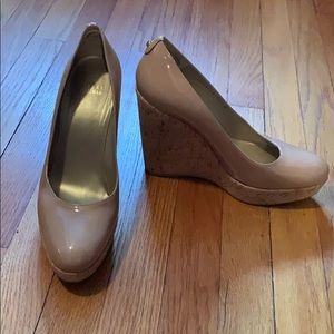 Stuart Weitzman Corkswoon Wedge Adobe Aniline